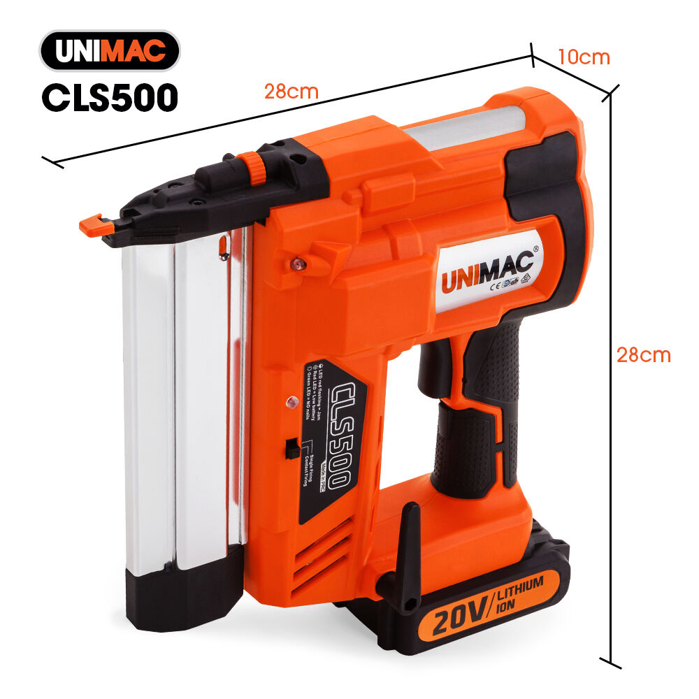 UNIMAC Brad Nailer Staple Gun Cordless 2in1 Lithium 20V Nail Gun 18ga
