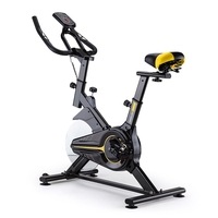 PROFLEX Commercial Spin Bike Flywheel Exercise Fitness Home Gym Yellow