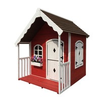 ROVO KIDS Cubby House Wooden Cottage Outdoor Furniture Playhouse Children Toy