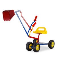 ROVO KIDS Ride On Sandpit Digger Excavator Metal Outdoor Children Toy Wheels