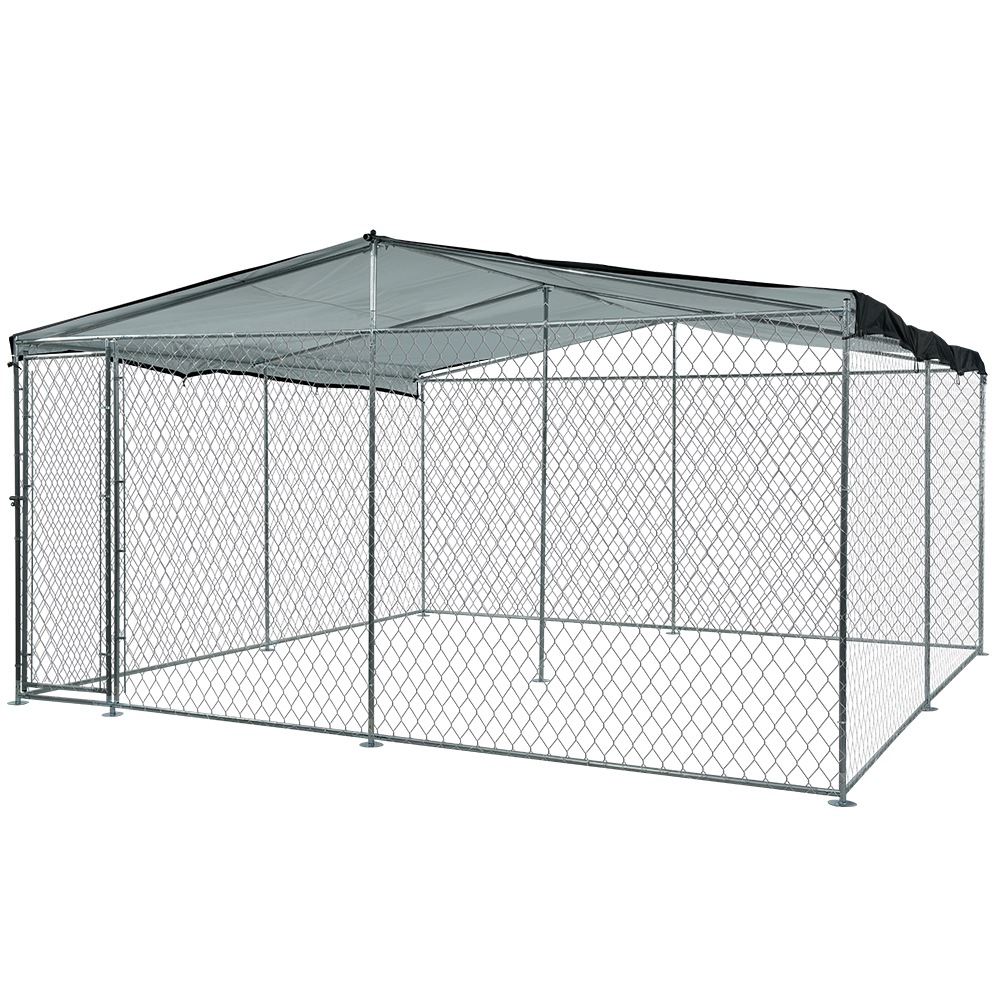 4x4m Dog Enclosure Kennel Large Chain Cage Pet Animal Cover Shade