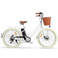 Nishiro ebike 36V Electric Bike Vintage Ladies Battery Pedelec Bicycle 250W 26 Inch