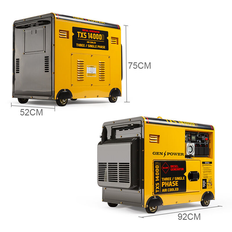 GENPOWER Diesel Generator 3 Three Single Phase Max 7kVA Rated 5kVA