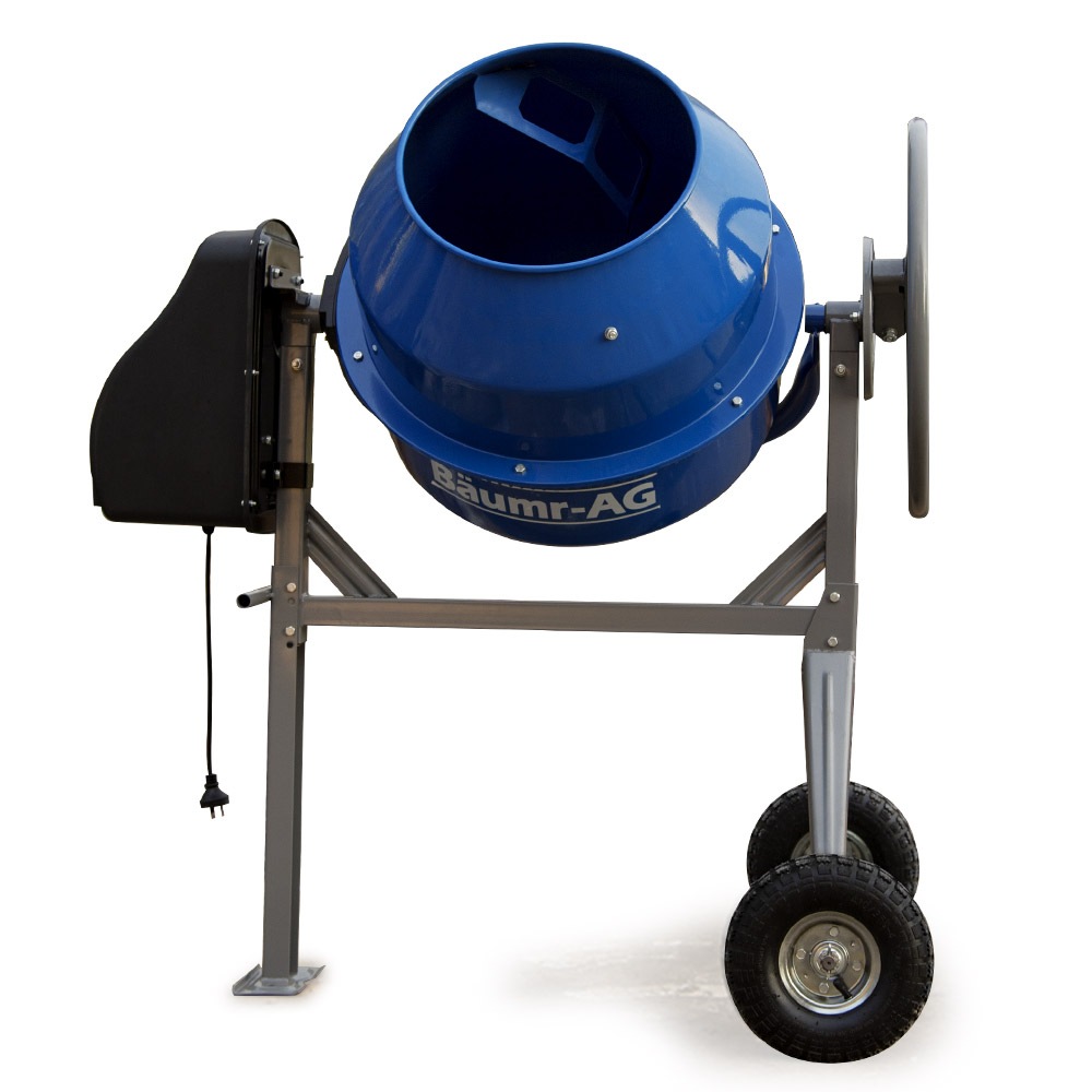 BaumrAG 135L Cement Concrete Mixer Electric Portable Construction Sand