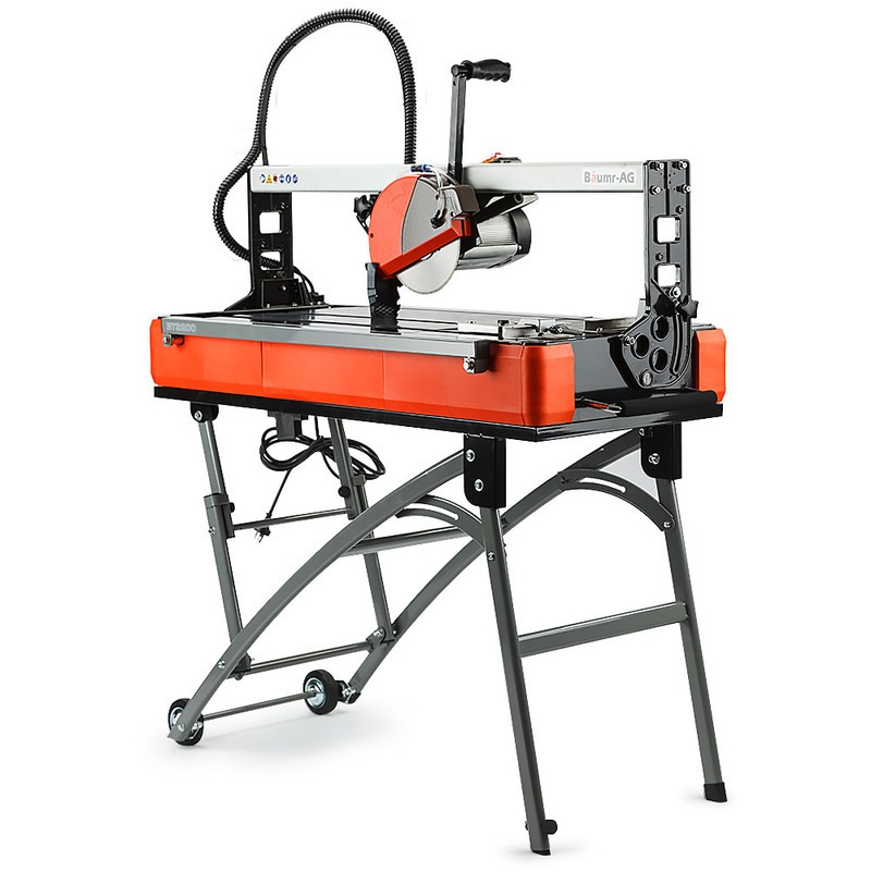 BaumrAG BTS200 Tile Saw Wet Cutting Table Rail Bridge Cutter