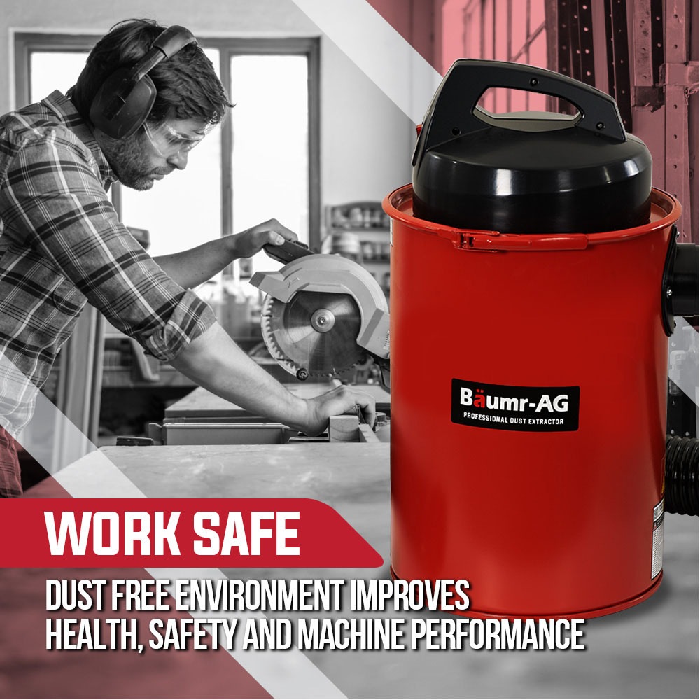 Baumr-AG Dust Collector Extractor Woodworking Portable Baumr-AG Dust Collector Extractor Woodworking Portable