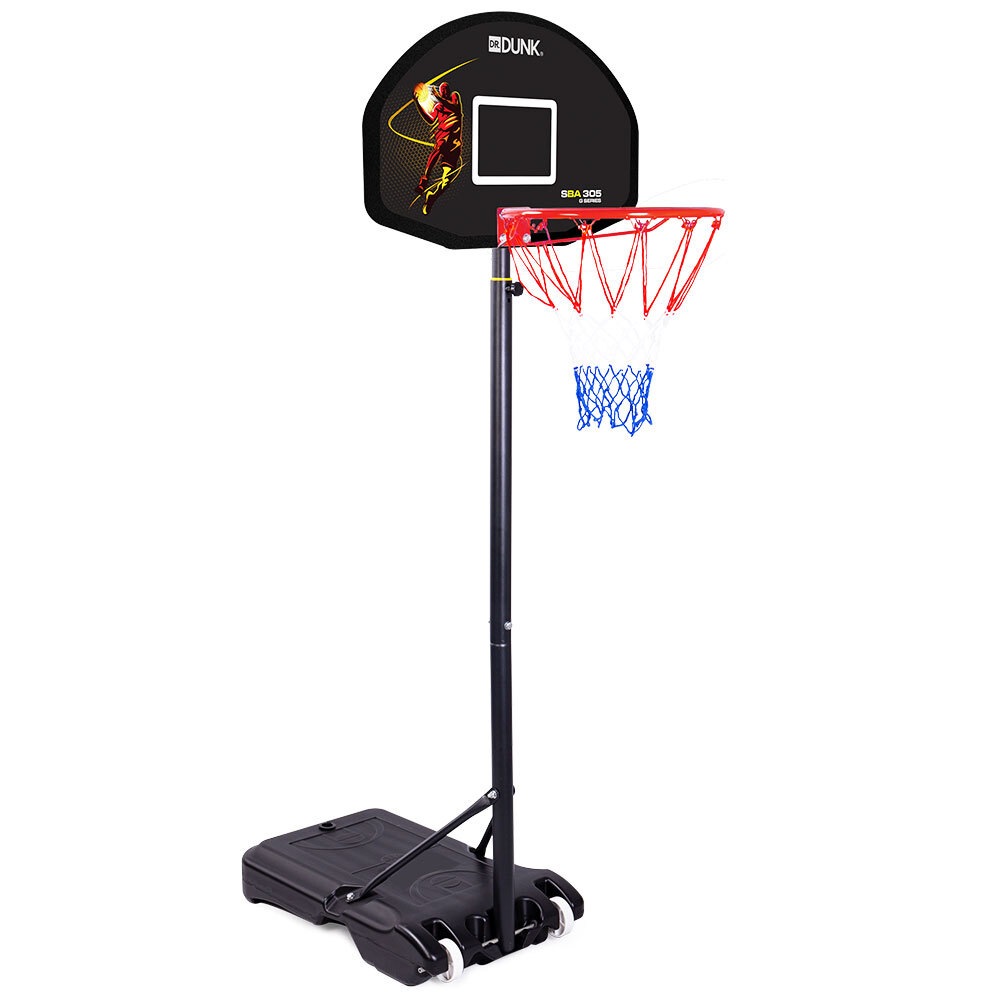 Dr.Dunk Basketball Hoop Stand System Kids Height Portable Adjustable