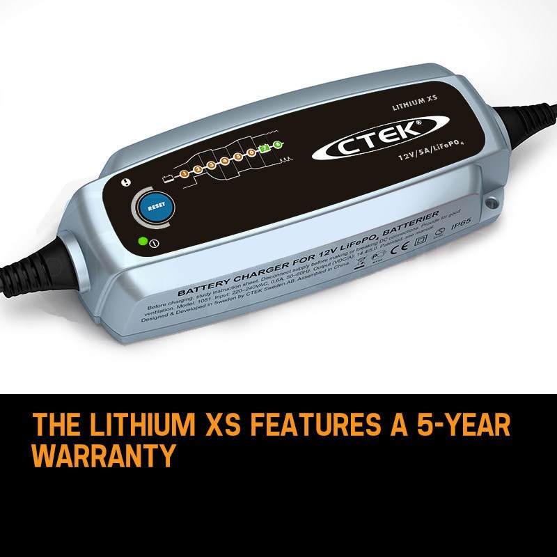 CTEK Lithium XS Smart Battery Charger 12V 5A Trickle Motorcycle Car