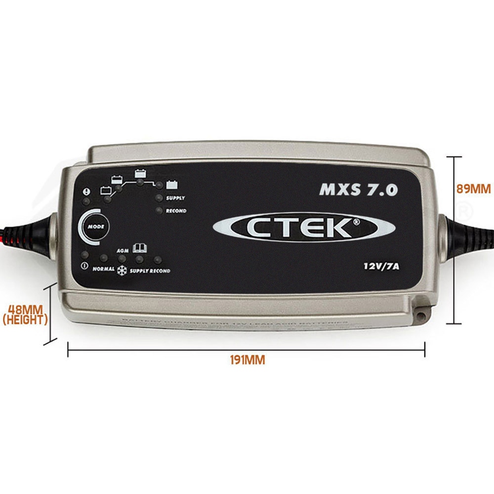 CTEK MXS 7.0 12V Smart Battery Charger 7Amp Car Boat 4WD Caravan Gel