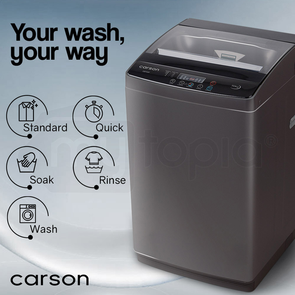 CARSON 7kg Automatic Top Load Washing Machine Home Dry Wash Automatic Washer Buy Top Loader