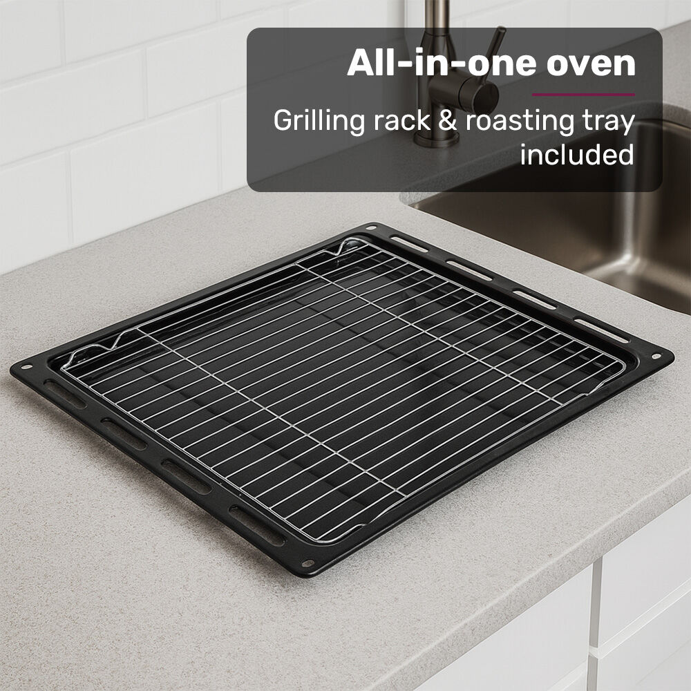 EuroChef 80L Oven Wall Built in Electric Baking Stainless Steel 8