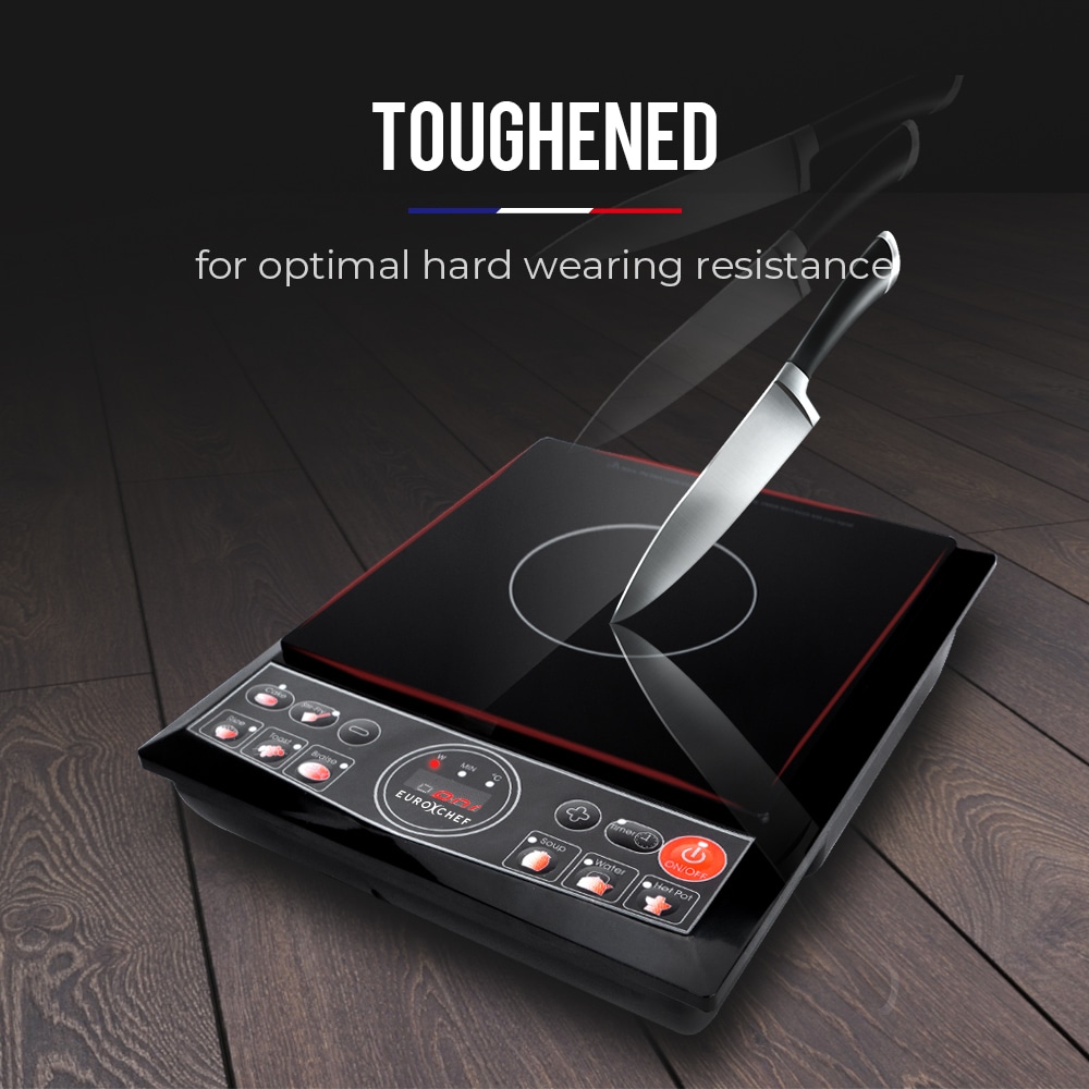 EuroChef Electric Induction Cooktop Portable Kitchen Cooker Ceramic