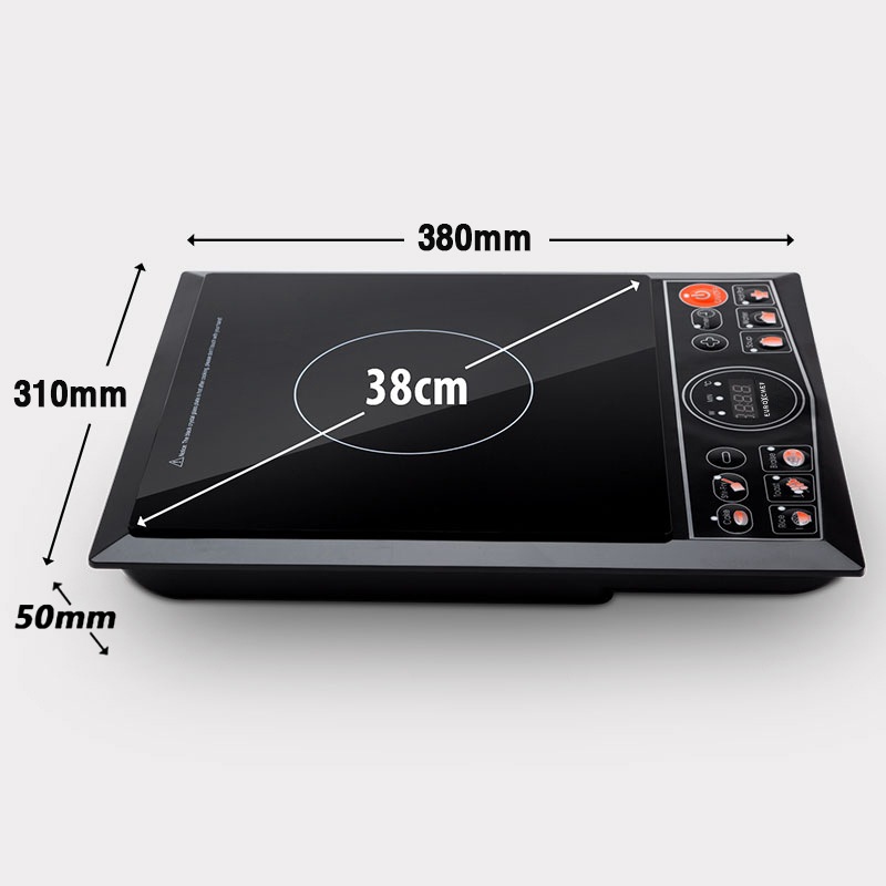 EuroChef Electric Induction Cooktop Portable Kitchen Cooker Ceramic