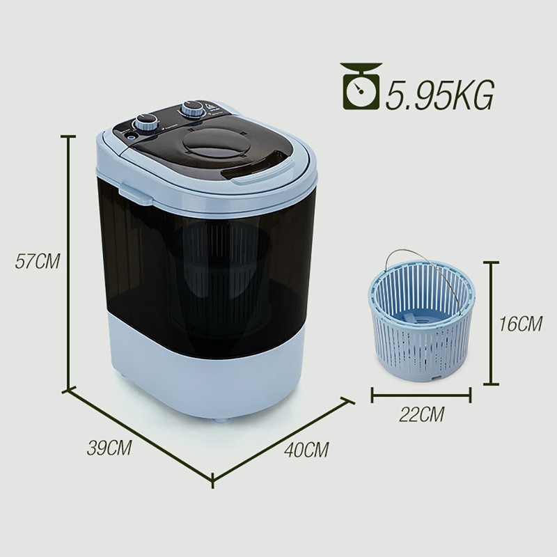 GECKO 4kg Mini Portable Washing Machine Camping Caravan Outdoor RV Boat