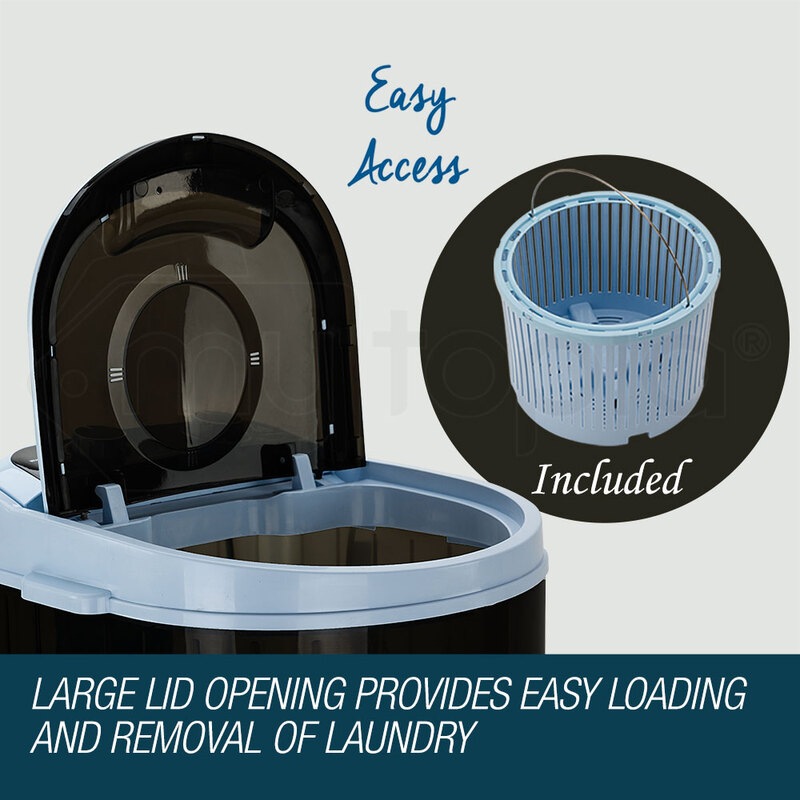 GECKO 4kg Mini Portable Washing Machine Camping Caravan Outdoor RV Boat