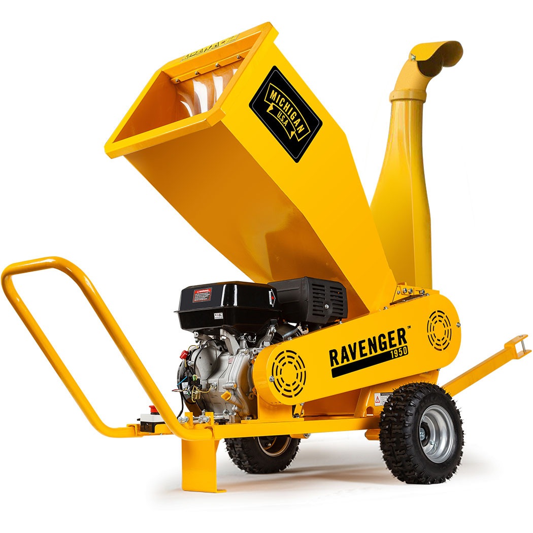 MICHIGAN 18HP Wood Chipper Garden Shredder Mulcher Tree Petrol