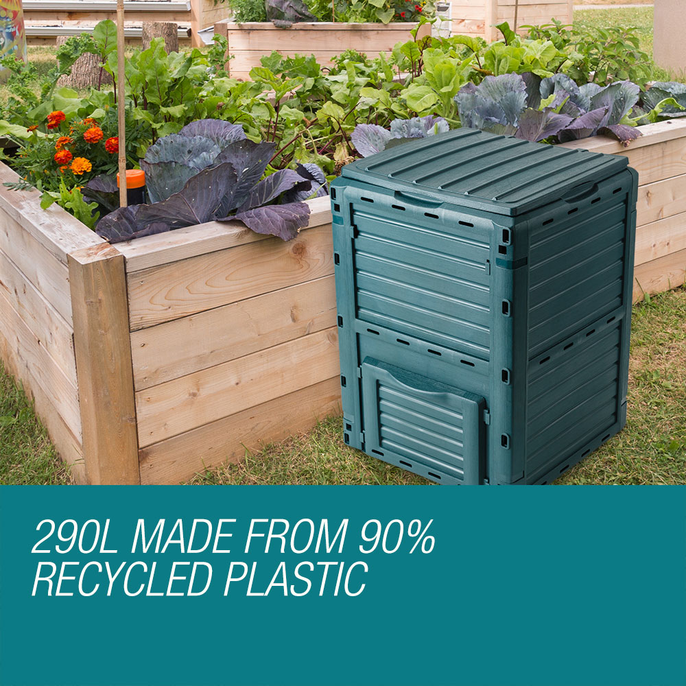 PLANTCRAFT 290L Aerated Compost Bin Food Waste Garden Recycling