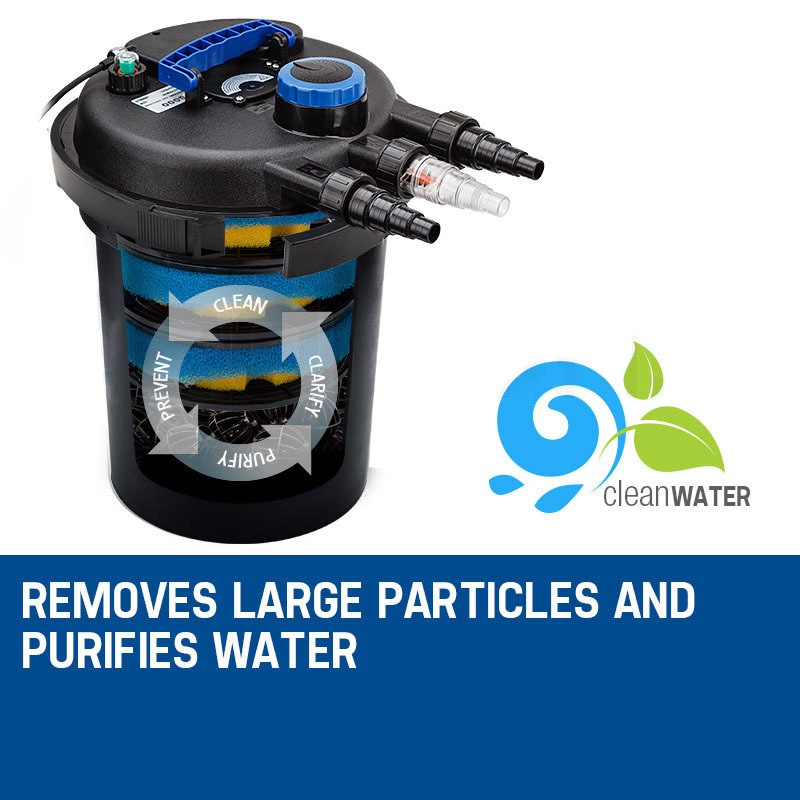 PROTEGE Aquarium External Canister Filter Aqua Fish Tank Pond Water UV