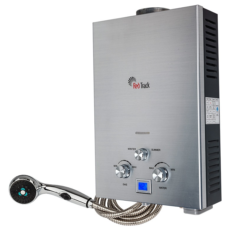 Red Track Gas Hot Water Heater Portable Shower Camping Lpg Red Track Gas Hot Water Heater