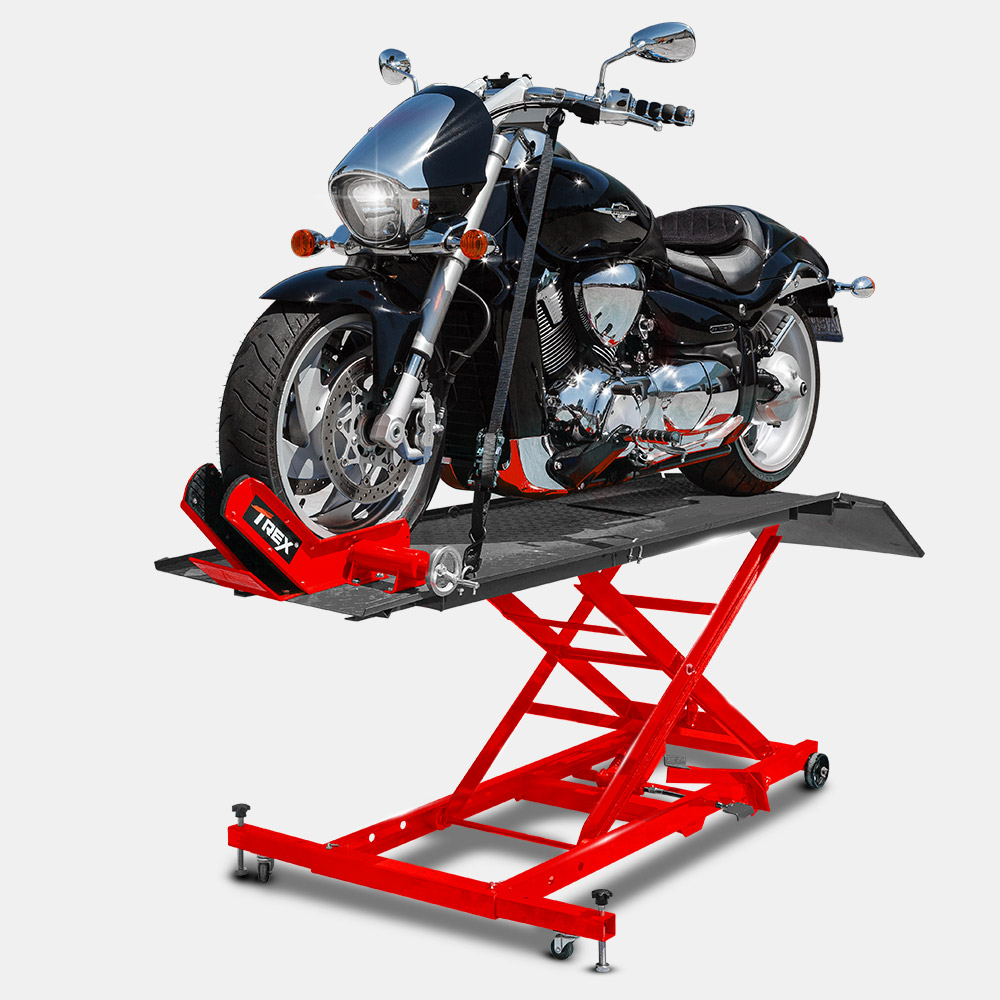 T-REX Hydraulic Motorcycle Lifter Motorbike Lift Stand Table Jack Hoist