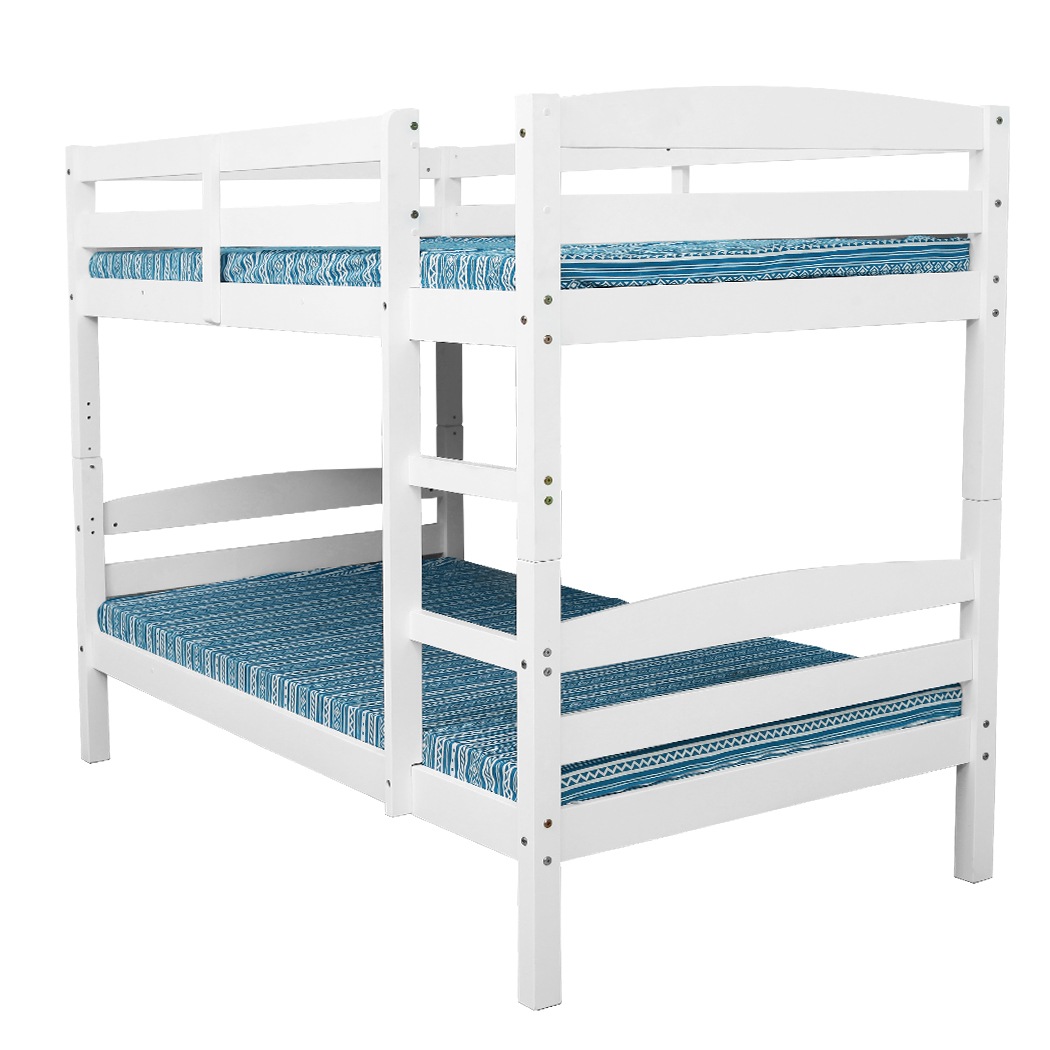 Kingston Slumber Single Bunk Bed Frame Wooden Kids Timber Loft Bedroom