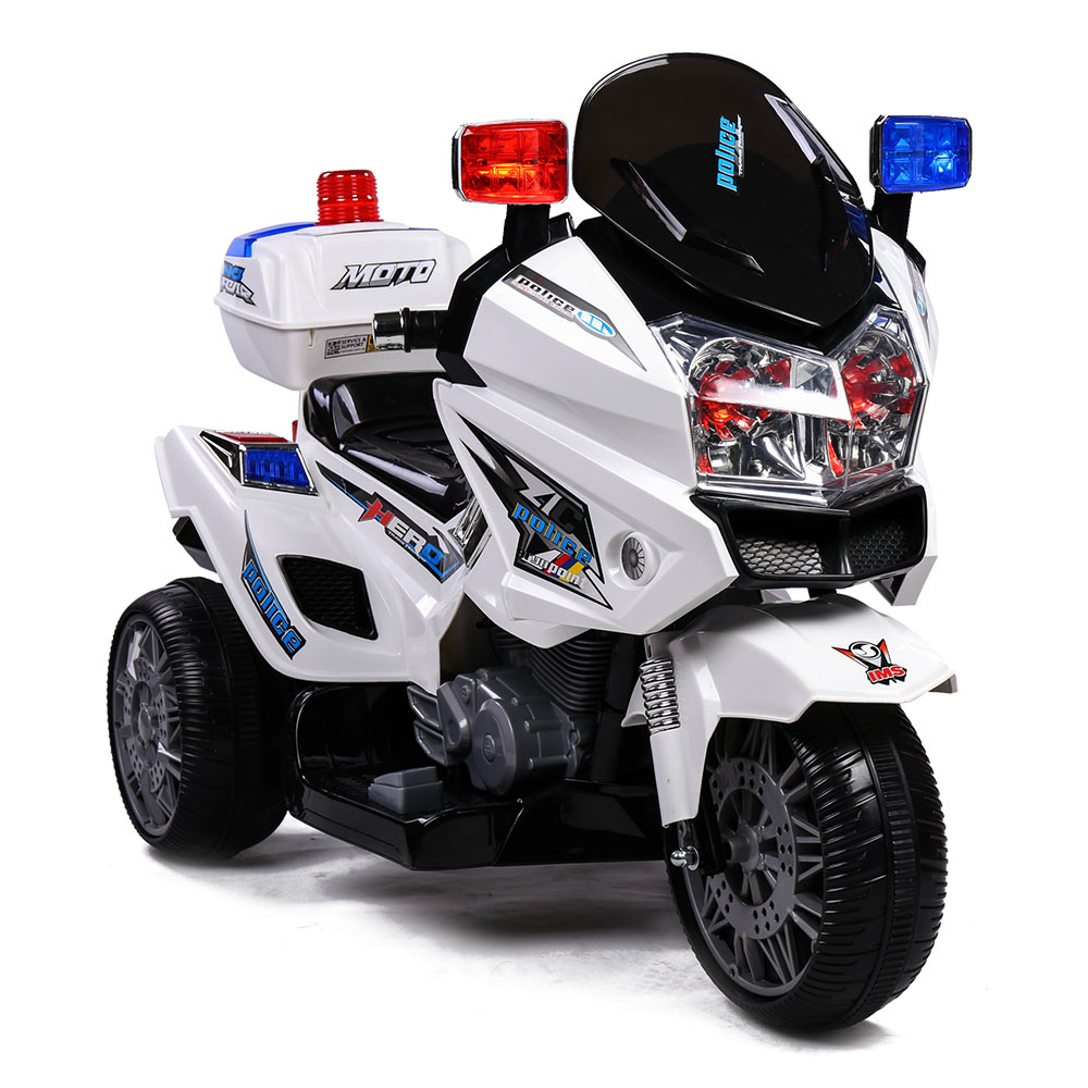 ROVO KIDS Electric RideOn Patrol Motorbike S1KInspired Battery Police