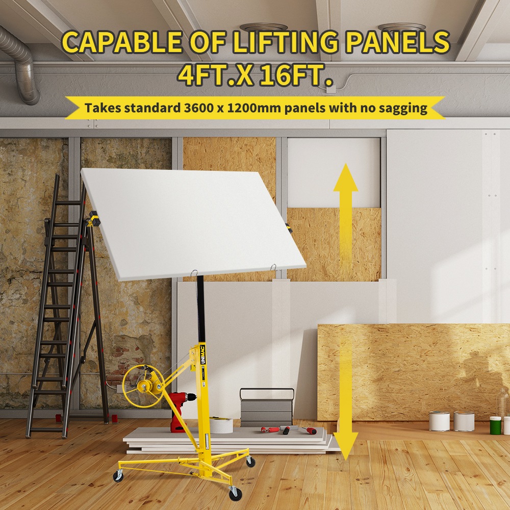 UNIMAC 11ft Sheet Panel Lifter Drywall Panel Gyprock Plasterboard Hoist