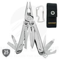 LEATHERMAN SIDEKICK STAINLESS MULTITOOL KNIFE + SHEATH + CARABINER *BRAND NEW*