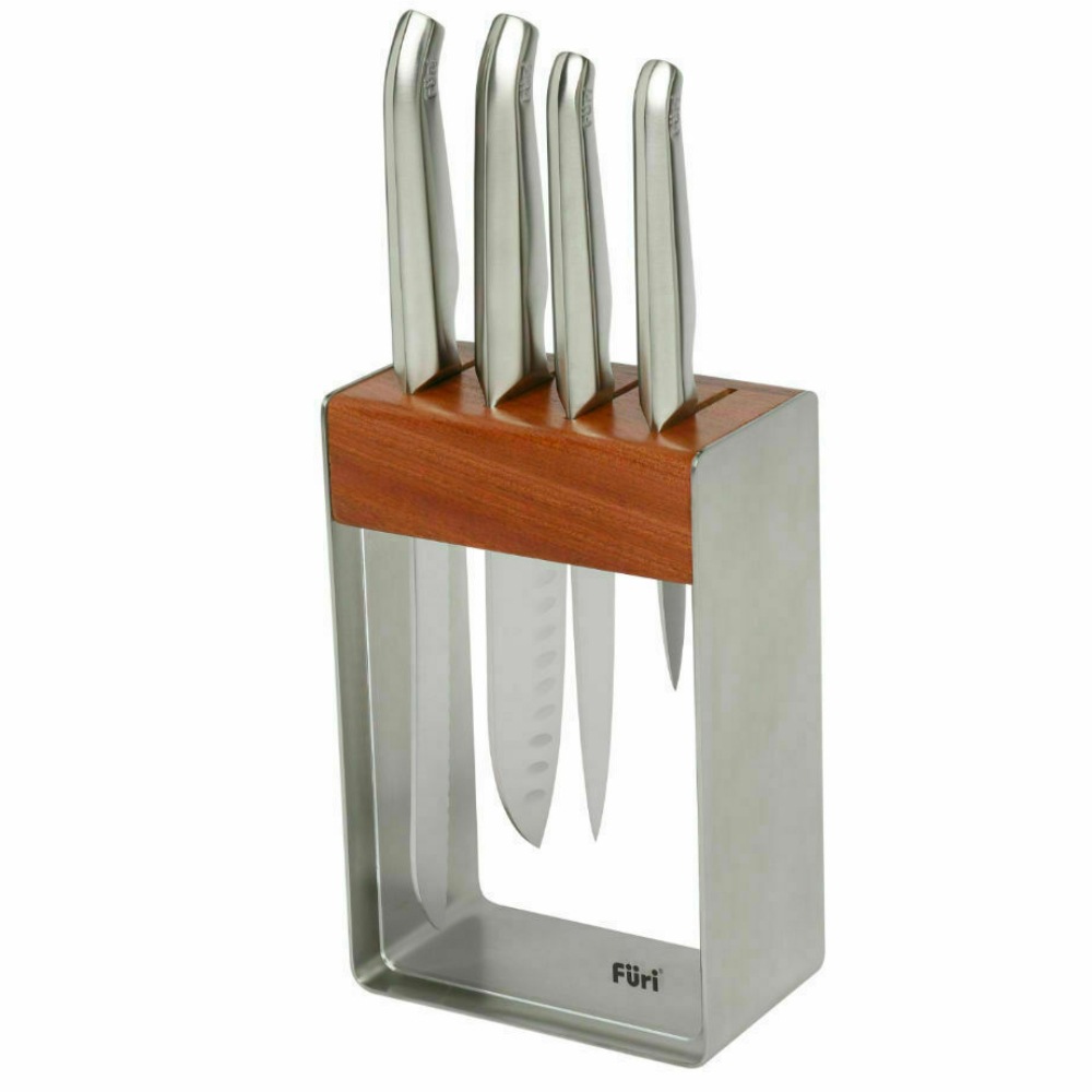 New FURI PRO 5 Piece Stainless Steel 5pc Knife Block Set 41346 Buy