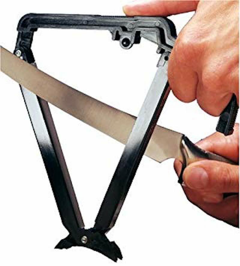 NEW LANSKEY FOLD A VEE CROCK STICK KNIFE SHARPENER COMPACT MADE IN USA