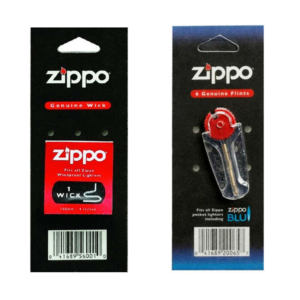 ZIPPO REFILL X6 FLINTS FLINT X1 WICK WICKS BLU FLUID LIGHTER Buy