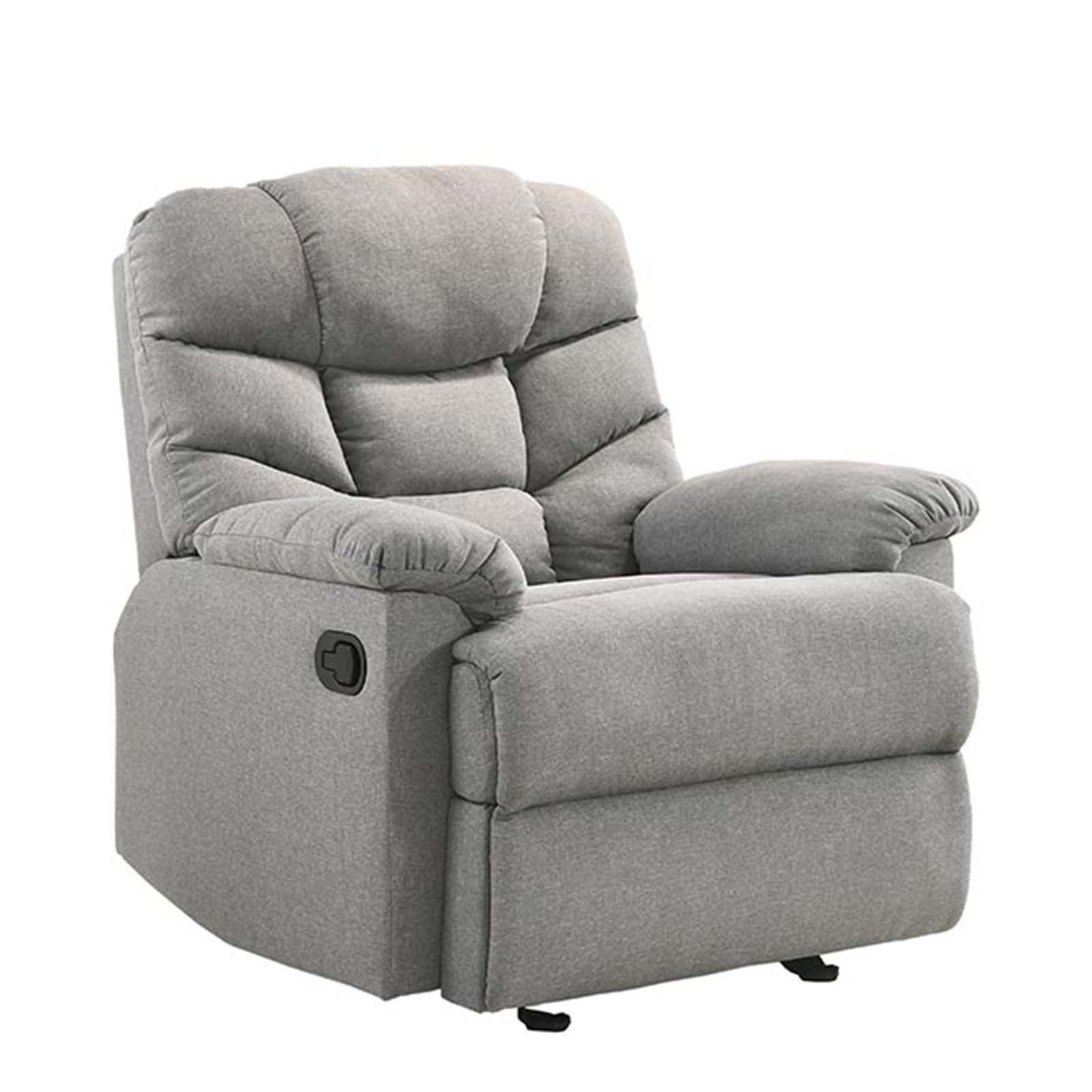 Fabric Rocking Recliner Chair Fabric Light Grey Buy Recliner Chairs   Fabric Rocking Recliner Chair Fabric Light Grey 1095834 07 