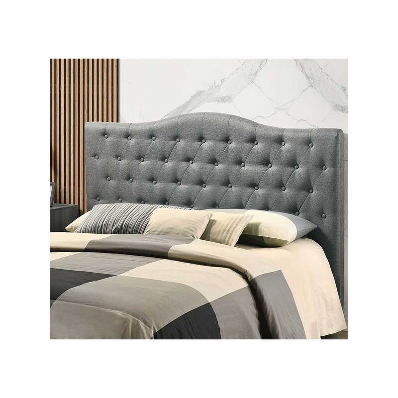 Mira Fabric Bed Head - Light Grey | Buy King Size Headboard - 970499