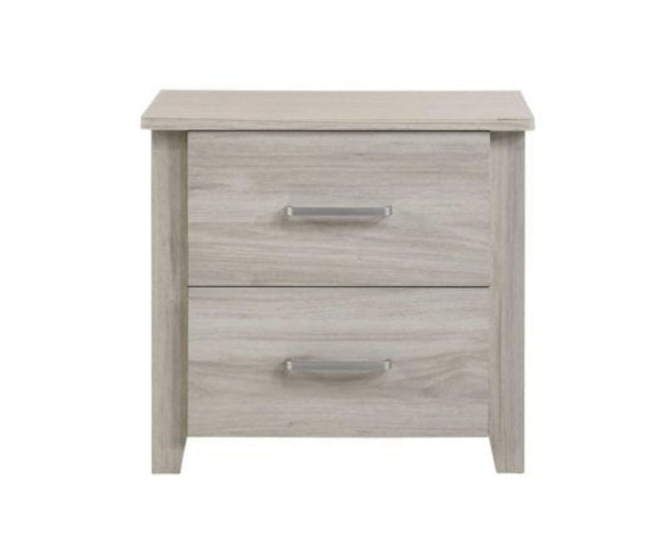 Oslo Bedside Table Nightstand With 2 Drawers In White Oak Buy