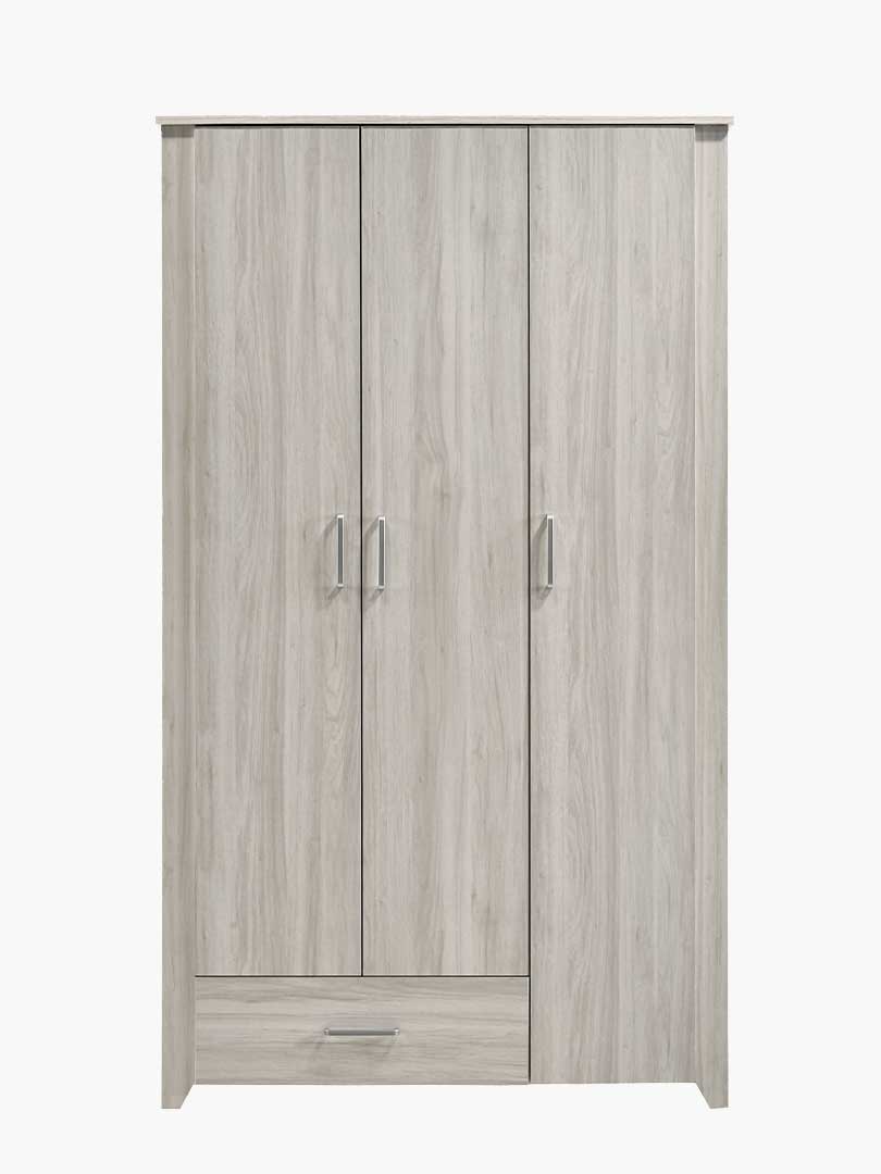 Oslo Large 3 Door Wardrobe Closet Organizer Bedroom Storage Cabinet