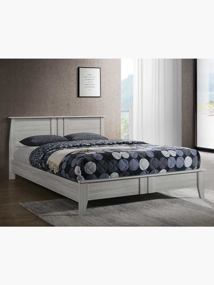 Oslo Wooden Bed Frame Base In White