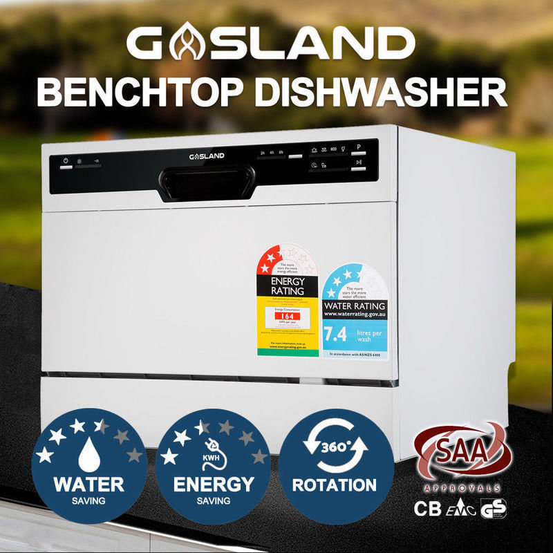 Gasland Benchtop Countertop Dishwasher In White Buy Freestanding