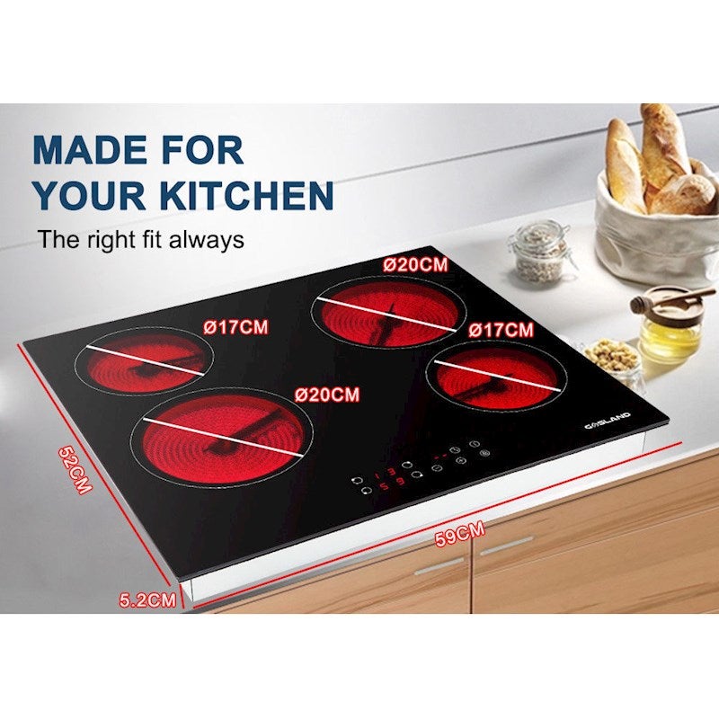 red electric cooker 60cm