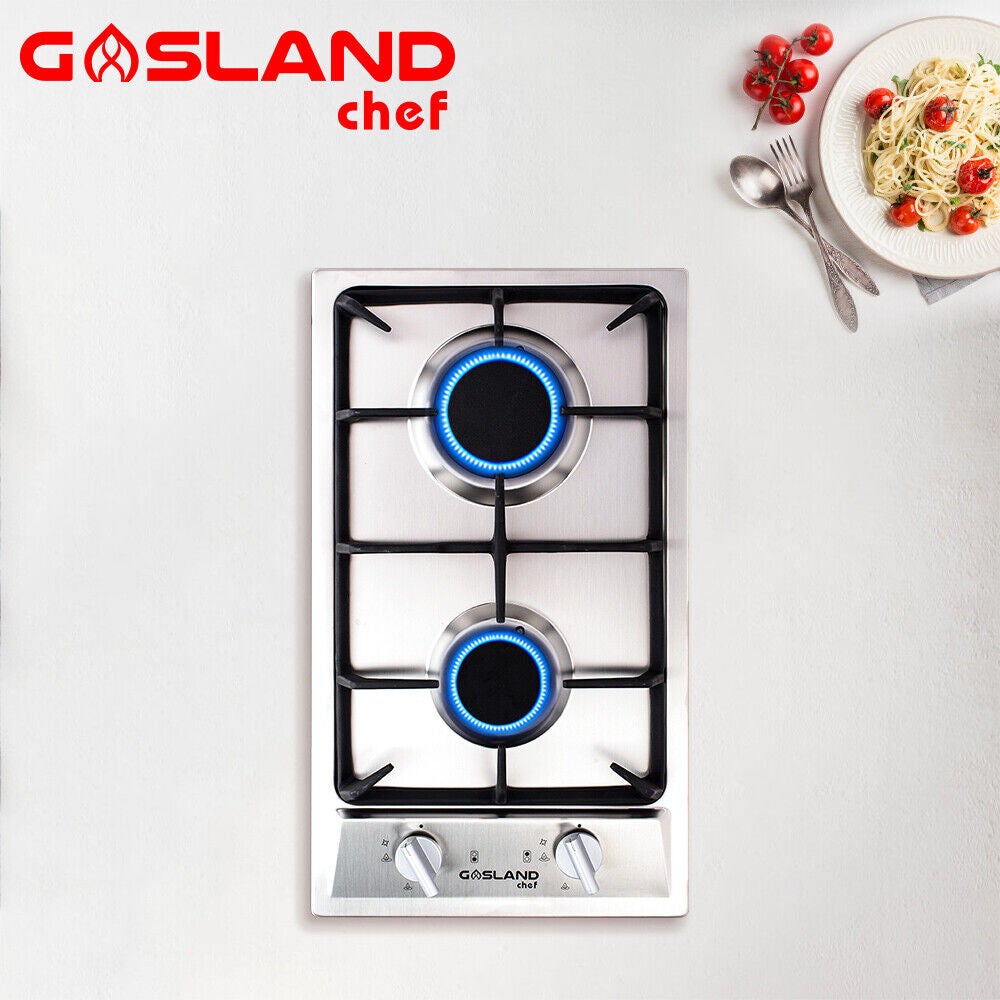 Gasland Chef Gas Cooktop 2 Burner Gas Hob Stainless Steel Cook Top