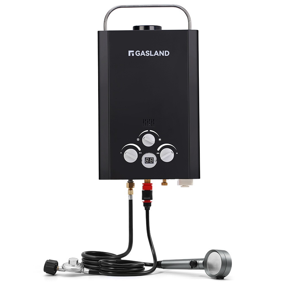 GASLAND Portable LPG Gas Hot Water Heater Caravan Camping Shower Pump