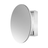 Round Single Door Mirror Cabinet 60cm