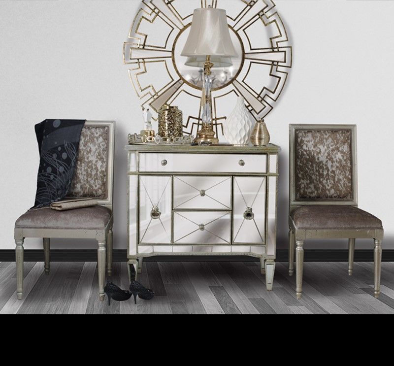 Antique Mirrored Dresser Nightstand 92cm X 48cm X 87cm Buy