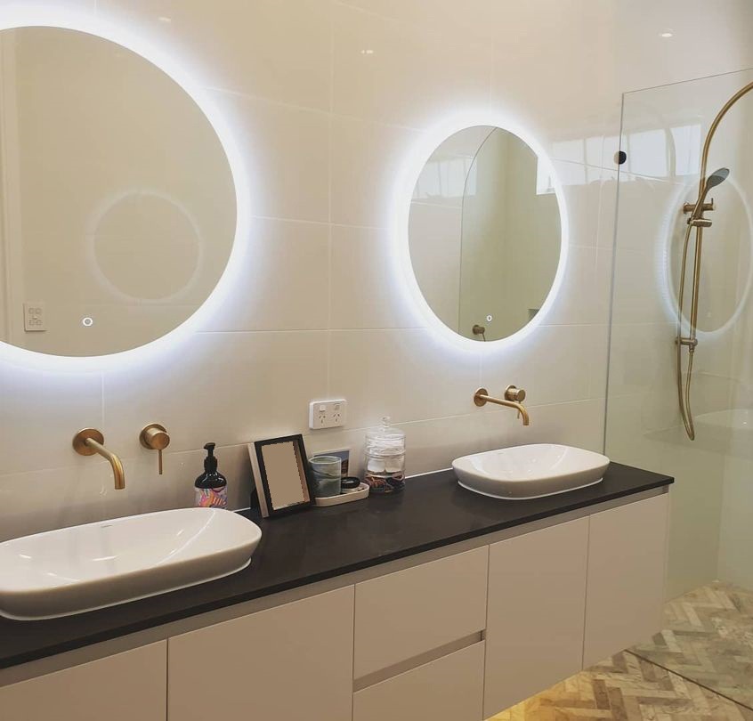 Maloo Round LED Bathroom Mirror with Demister 600mm or 800mm Buy