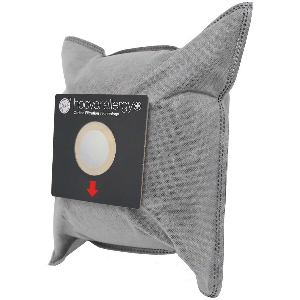 Hoover Allergy Vacuum Bags 5Pk Carbon Filtration Technology Double Wall