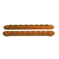 Cheap Economical Timber Pool Snooker Billiards WALL Cue RACK Holder 8 x Cues