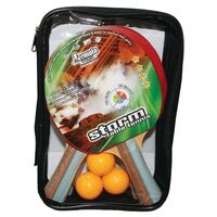 STORM Table Tennis Ping Pong Bats SET Includes 4 BATS 3x Table Tennis Balls Case