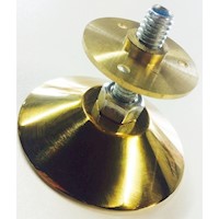Pool Snooker Billiard Table Parts Brass Adjustable Foot Complete 95mm (Foot, Bolt, Flange)