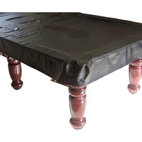 Fitted Heavy Duty Vinyl 7ft Pool Snooker Billiard Table Cover (Black)