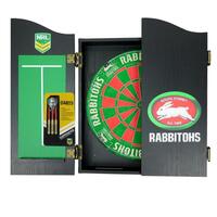 South Sydney Rabbitohs NRL Dart Board & Cabinet Set