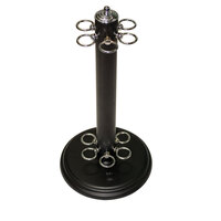 FULL Black Pool Snooker Billiard Round Cue Stand Rack
